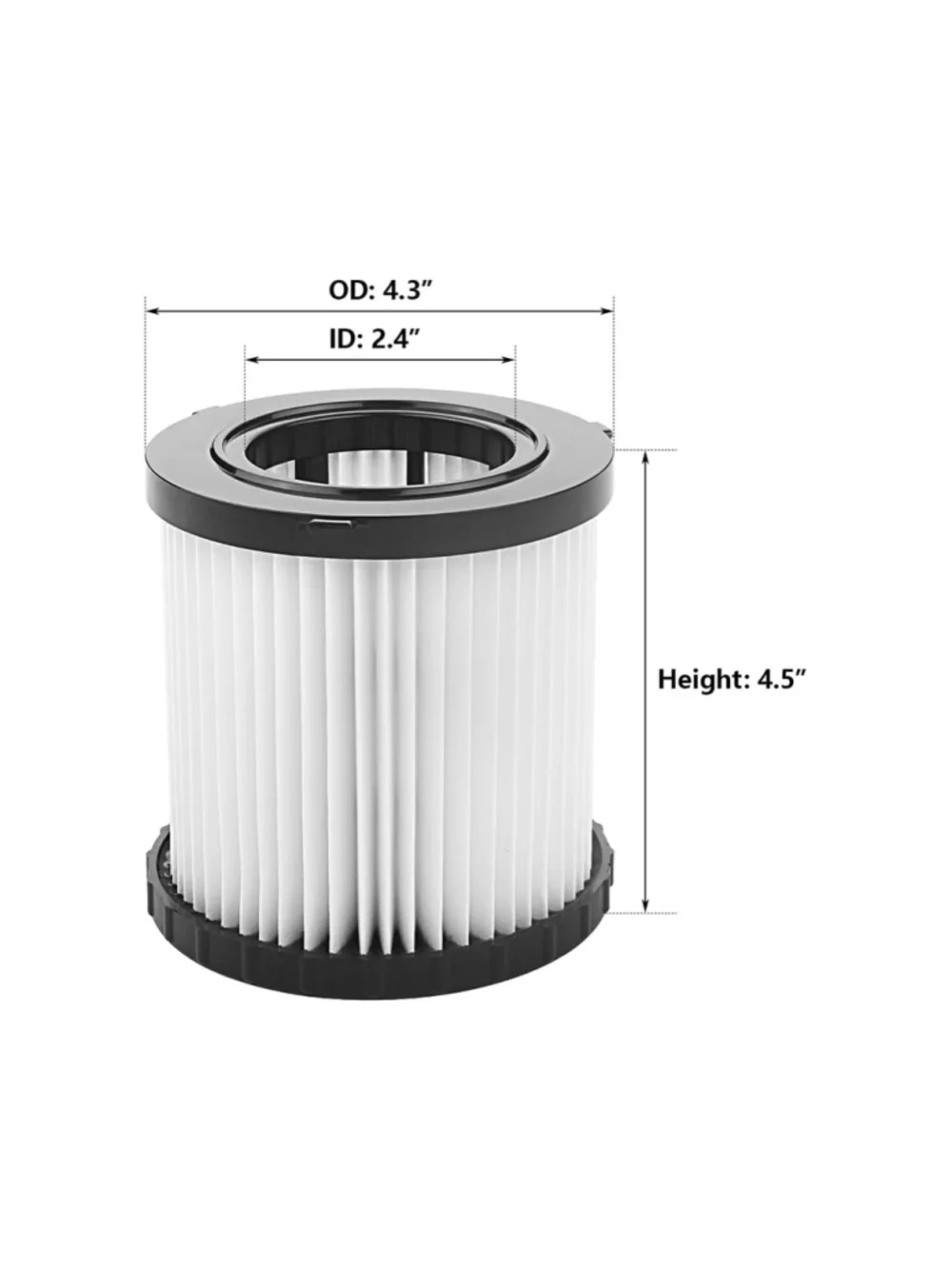 NEW 2 Pk DCV5801H Replacement Filter comp DeWalt DCV580 DCV581H Wet Dry Vacuum